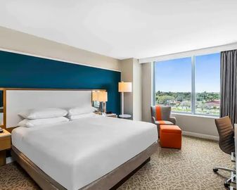 Conception moderne de meubles de chambre à coucher d'hôtel de luxe en bois de chêne de marque de Hilton