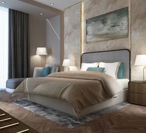 acheter Cadre en métal de conception moderne de meubles de chambre à coucher de style d'hôtel de luxe de Dubaï fabrication en ligne