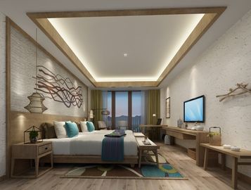 Conception en bois 5 étoiles durable d'antiquité de meubles de chambre à coucher d'hôtel de luxe