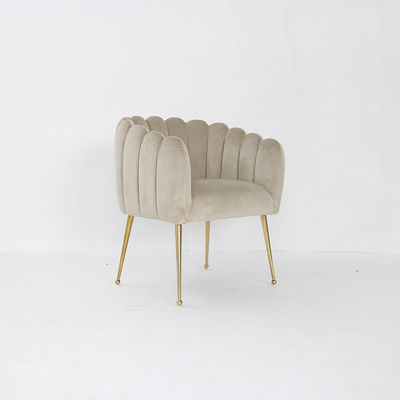 acheter Chaises sans bras européennes de salle à manger de velours de jambes d'acier inoxydable fabrication en ligne