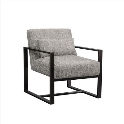 acheter Chaises de luxe occasionnelles noires de salon d'acier inoxydable fabrication en ligne