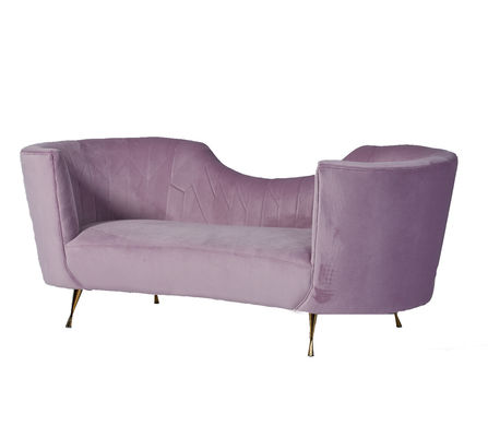 acheter Divan de velours incurvé par roses pâles uniques d'arc de tapisserie d'ameublement fabrication en ligne