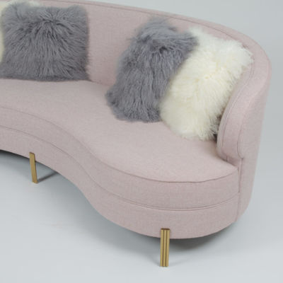acheter Sofa moderne de Seater du salon 3 de velours de tissu de courbe fabrication en ligne