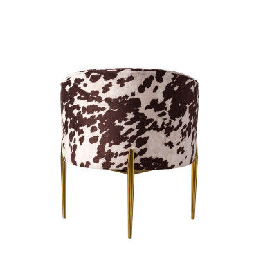 acheter L'animal de luxe imprime des chaises de salle à manger de meubles de 74*74*78cm fabrication en ligne