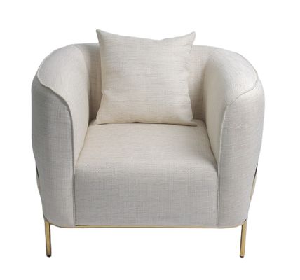acheter chaise longue tapissée par 89*85*90CM de tissu avec l'acier inoxydable d'or fabrication en ligne