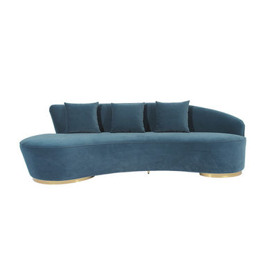 acheter EPE a enveloppé le tissu moderne Sofa With Stainless Steel Base de velours fabrication en ligne