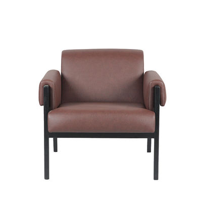 acheter Les meubles d'hôtel ont placé la taille occasionnelle 73cm de chaise de cadre en cuir en métal d'unité centrale fabrication en ligne