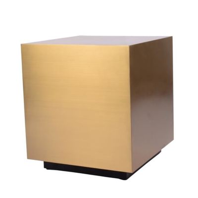 acheter Table basse carrée en acier noire en laiton polie 50x50x55cm de salon fabrication en ligne