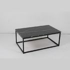 Nordic Style Marble Top Stainless Steel Base Coffee Table For Living Room