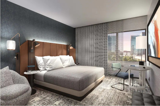 acheter les meubles modernes cinq étoiles de chambre à coucher d'hôtel de luxe placent le bois solide fabrication en ligne