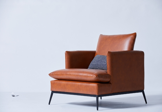 acheter Meubles d'intérieur modernes de luxe de salon de chaise simple en cuir de loisirs fabrication en ligne