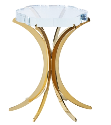 acheter Acier inoxydable d'or de table basse de Crystal Round Living Room Marble fabrication en ligne