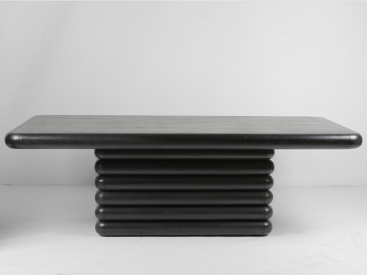 Un bon prix. Table basse en bois solide noire fraîche de salon d'Alist rectangulaire en ligne