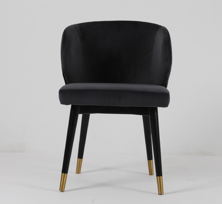 Un bon prix. La salle à manger de velours de meubles noirs de tissu préside de luxe en ligne