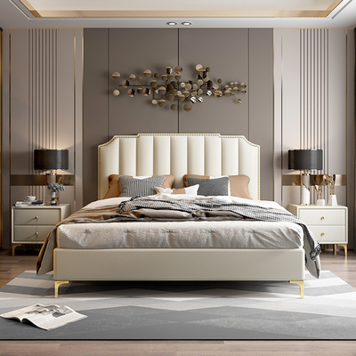 Un bon prix. Étagère en bois solide de meubles de chambre à coucher d'hôtel de luxe avec des jambes d'acier inoxydable en ligne