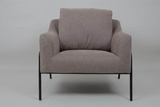 Un bon prix. Cadre moderne en métal de Sofa Upholstered Grey With Black de salon de mode en ligne