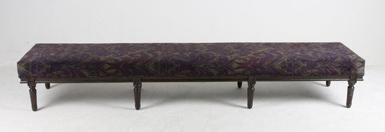 Un bon prix. Le salon américain Ottoman de style de cru mettent en bois hors jeu solide tapissé en ligne