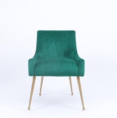 Un bon prix. Message publicitaire d'or et vert en métal de tissu de salon de loisirs de chaise en ligne