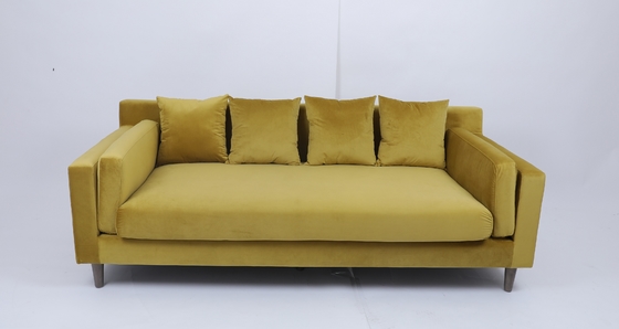 Un bon prix. Velours tufté 3 Seater Sofa Set For Living Room sectionnel modulaire de bouton en ligne