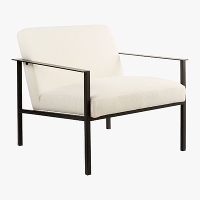 Un bon prix. Le bras de luxe léger nordique Chaise Lounge With Beige Fabric d'accent de chaise de basculage courtisent en ligne