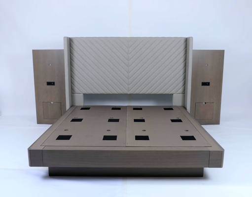 Un bon prix. Conception de luxe de chêne en bois d'hôtel de chambres à coucher solides faites sur commande de meubles en ligne