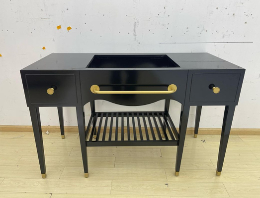 Un bon prix. Vanité faite sur commande moderne de salle de bains avec l'ODM d'OEM de console en métal en ligne