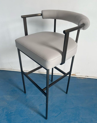 Un bon prix. Chaise de Barstool de vinyle enveloppée par éponge à haute densité avec l'acier inoxydable en métal en ligne