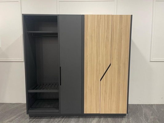 Un bon prix. Garde-robe en bois moderne adaptée aux besoins du client de taille pour seul le support de chambre d'amis en ligne