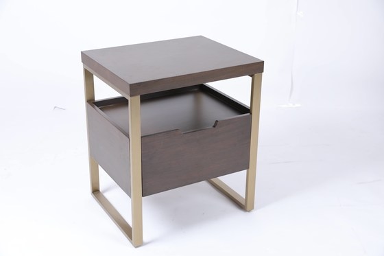 Un bon prix. Acier inoxydable en bois solide fait sur commande de table de chevet de support de nuit en ligne