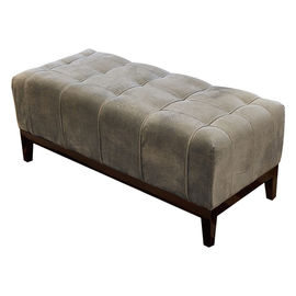 Un bon prix. Long banc de stockage d'Ottoman de style américain pour la chambre à coucher, finition en bois de Brown foncé en ligne