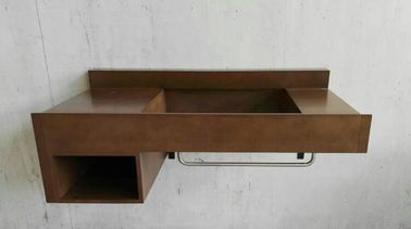 Un bon prix. Couleur moderne de flottement de Brown de Cabinets de vanité de salle de bains avec la coutume professionnelle en ligne