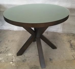 Un bon prix. L'OIN intérieure ronde supérieure de meubles d'hôtel de table de salle à manger de verre trempé de 6MM a énuméré en ligne