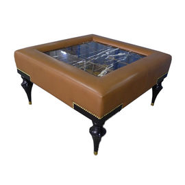 Un bon prix. Couleur en laiton en bois tapissée de table de chevet de table basse de salon écologique en ligne