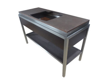 Un bon prix. Cabinets modernes au plancher de vanité de salle de bains pour l'hôtel, Cabinets de salle de bains en bois en ligne