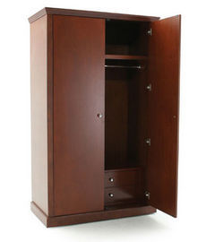 Un bon prix. Garde-robe en bois debout libre de 2 portes, garde-robes en bois solides pour l'hôtel moderne en ligne