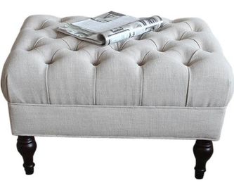 Un bon prix. Meubles de luxe tapissés en bois de chêne de banc d'Ottoman de chambre à coucher pour l'hôtel en ligne