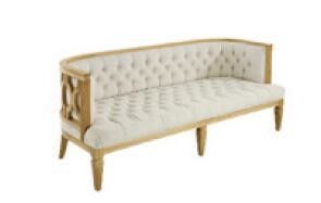 Un bon prix. Sofa en bois classique à extrémité élevé de cadre, sofas de tissu de salon avec la mousse à haute densité en ligne