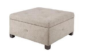 Un bon prix. Banc carré de stockage de tissu de chambre à coucher pour l'extrémité du lit, banquette se pliante d'Ottoman en ligne