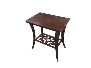 Un bon prix. Placage supérieur en verre de noix de meubles de chambre à coucher d'hôtel avec la couleur surdimensionnée et foncée en ligne