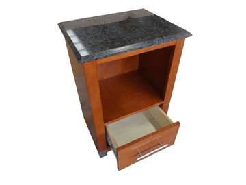Un bon prix. Tables de chevet en bois supérieures d'hôtel de pierre un tiroir pour le conseil de forces de défense principale de chambre à coucher en ligne