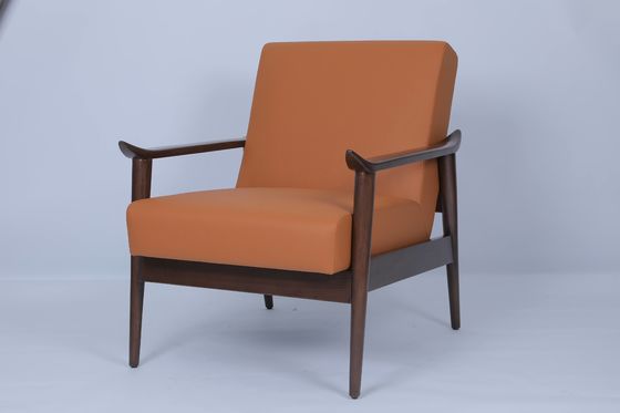 Un bon prix. Chaises de salon de l'hôtellerie Vintage Château à bras en chêne orange brûlé en ligne