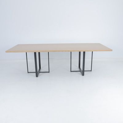 Un bon prix. Bureau en bois fait sur commande de chambre à coucher moderne avec la console en métal en ligne