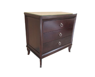 Un bon prix. Support du Roi Size Wooden Night de 3 de tiroir de noix de finition d'hôtel tables de chevet en ligne
