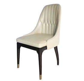 Un bon prix. Tapisserie d'ameublement en cuir de hêtre de cadre fait sur commande en bois dinant la chaise en ligne