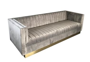 Un bon prix. Nouveau sofa modèle en gros de salon de tissu de meubles de tapisserie d'ameublement de velours pour épouser le sofa de location en ligne