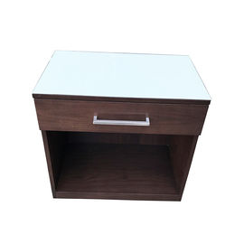 Un bon prix. Tiroir peint arrière blanc du principal un de verre trempé de tables de chevet d'hôtel en ligne