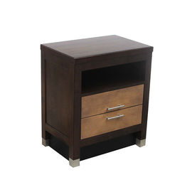 Un bon prix. Tables de chevet américaines d'hôtel de dessus de placage du style HPL avec les jambes d'or en laiton en métal en ligne