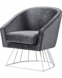 Un bon prix. fauteuil européen moderne de velours de style de la vente 2018 chaude avec à base métallique en ligne