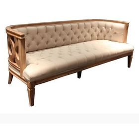 Un bon prix. Sofa classique de location de Chesterfield de mariage de chêne en bois d'événement naturel antique français de cadre en ligne