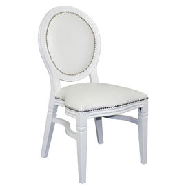 Un bon prix. Mariage empilable antique blanc Louis en bois de chêne de finition de style français dinant la chaise en ligne